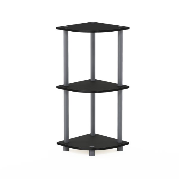 furinno Furinno Turn-N-Tube 3-Tier Corner Display Rack Multipurpose Shelving Unit