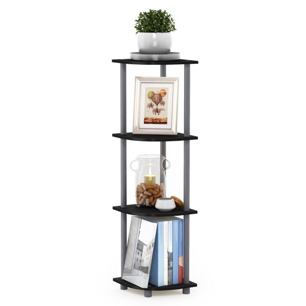 Furinno Furinno Turn-N-Tube 4-Tier Corner Display Rack Multipurpose Shelving Unit