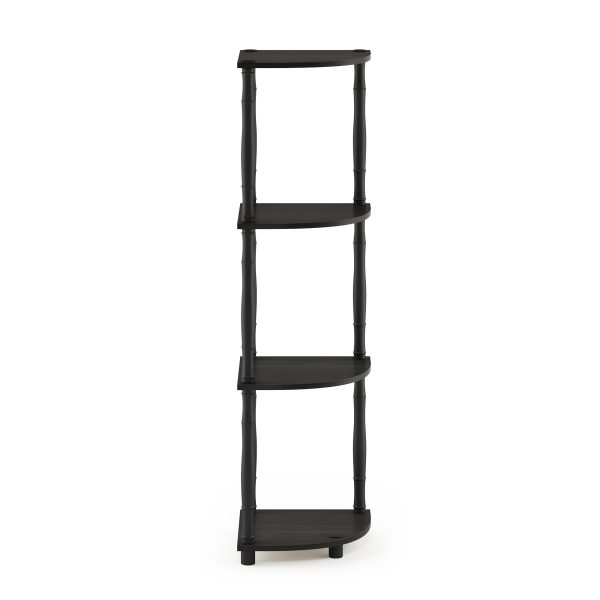 Furinno Furinno Turn-N-Tube 4-Tier Corner Display Rack Multipurpose Shelving Unit With Classic Tubes