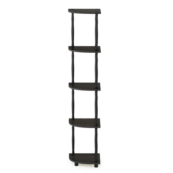 Furinno Furinno Turn-N-Tube 5 Tier Corner Display Rack Multipurpose Shelving Unit With Classic Tubes