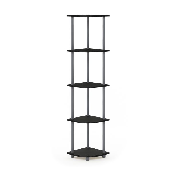 furinno Furinno Turn-N-Tube 5 Tier Corner Display Rack Multipurpose Shelving Unit