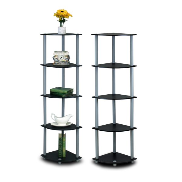 furinno Furinno Turn-N-Tube 5-Tier Corner Multipurpose Display Shelves