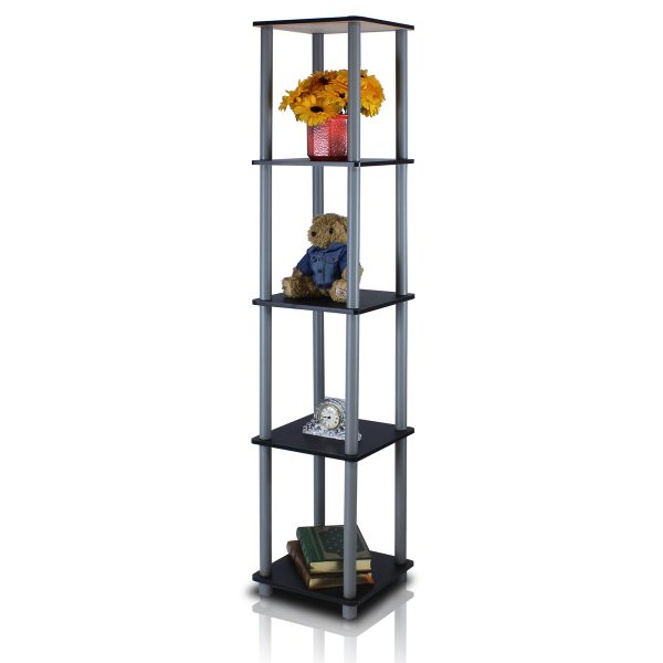Furinno Furinno Turn-N-Tube 5-Tier Corner Square Rack Display Shelf