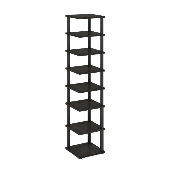 furinno Furinno Turn-N-Tube 8-Tier Vertical Space Saving Free Standing Shoe Tower Shoe Rack for Closet Entryway