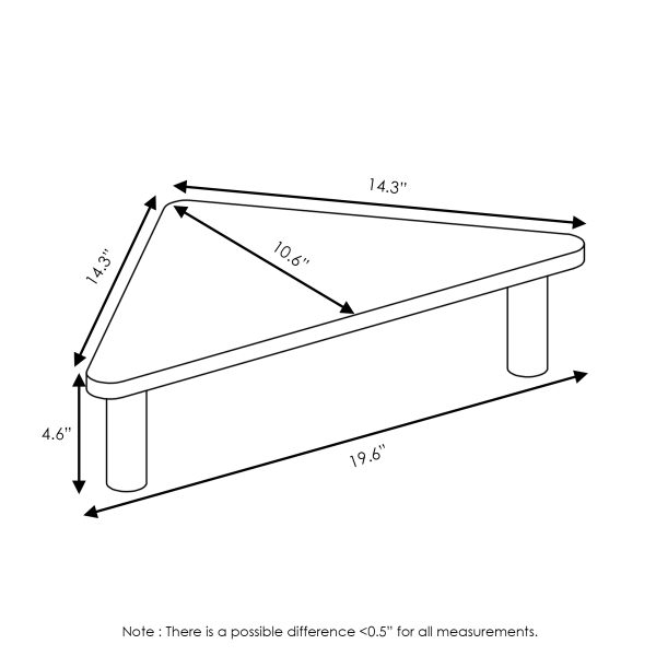 Furinno Furinno Turn-N-Tube Corner Monitor Riser Stand