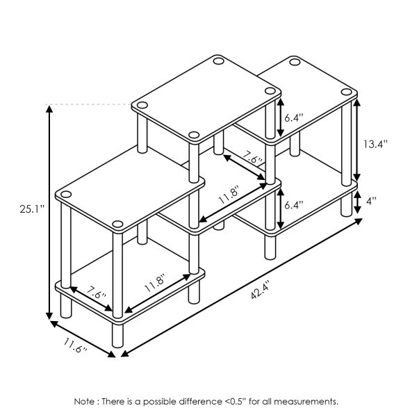 Furinno Furinno Turn-N-Tube DIY Multipurpose Combination Rack