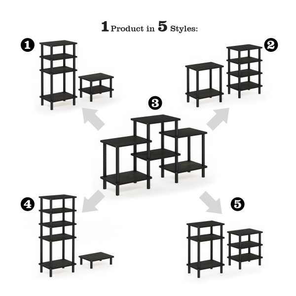 Furinno Furinno Turn-N-Tube DIY Multipurpose Combination Rack