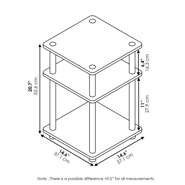 Furinno Furinno Turn-N-Tube Easy Assembly Multipurpose Shelf