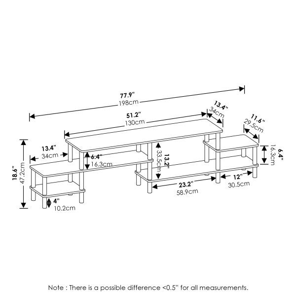 Furinno Furinno Turn-N-Tube Grand Entertainment Center For TV Up To 60 Inch