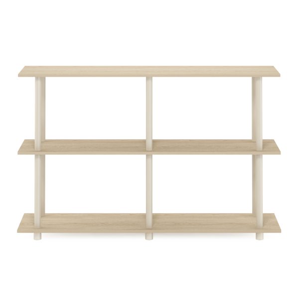 Furinno Furinno Turn-N-Tube No Tools 3-Tier Modern Rectangle Side Display Rack
