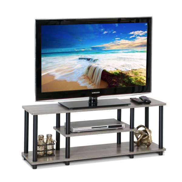 Furinno Furinno Turn-N-Tube No Tools 3D 3-Tier Entertainment TV Stand For TV Up To 50 Inch