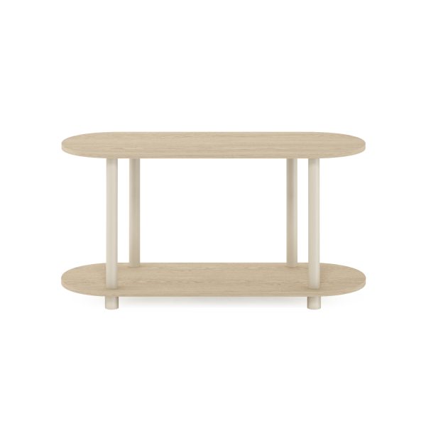 Furinno Furinno Turn-N-Tube No Tools Modern Oval Side Table
