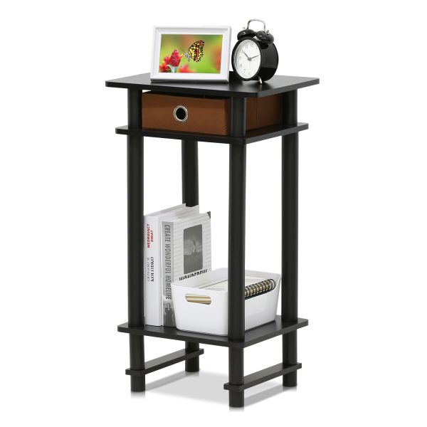 Furinno Furinno Turn-N-Tube Tall End Table With Bin