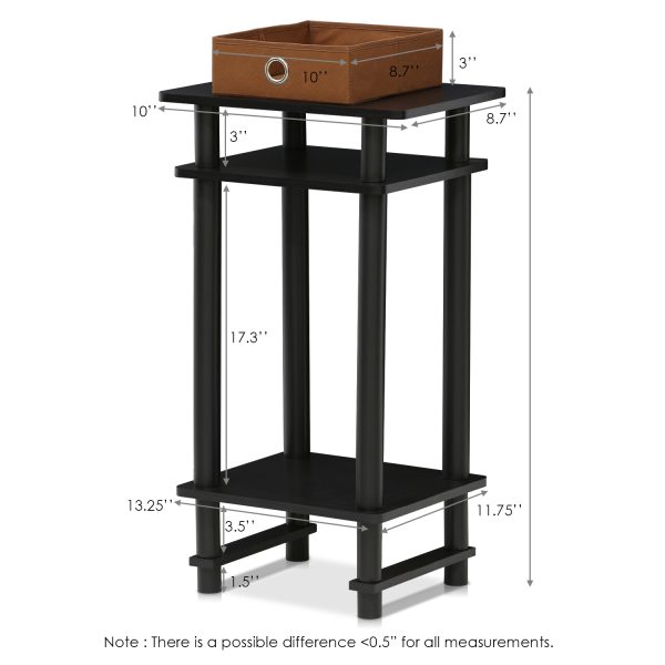 Furinno Furinno Turn-N-Tube Tall End Table With Bin