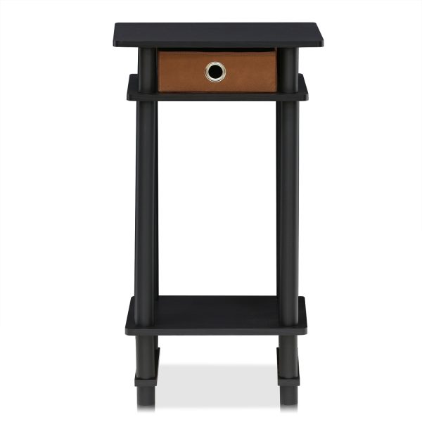 Furinno Furinno Turn-N-Tube Tall End Table With Bin