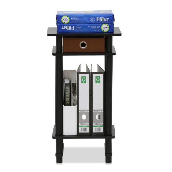 Furinno Furinno Turn-N-Tube Tall End Table With Bin