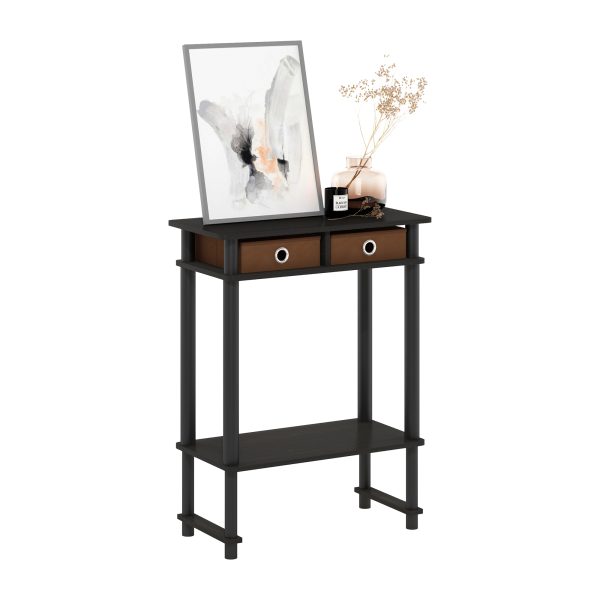 Furinno Furinno Turn-N-Tube Tall-Wide Hallway Console Table With Bin