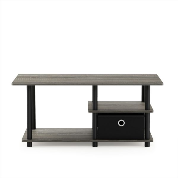 Furinno Furinno Turn-N-Tube TV Stand For TV Up To 45 Inch With Storage Bin