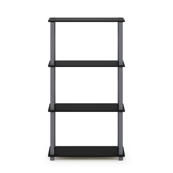 Furinno Furinno Turn-S-Tube 4-Tier Multipurpose Shelf Display Rack With Square Tube