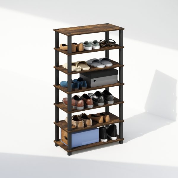 Furinno Furinno Turn-S-Tube 4-Tier Multipurpose Standing Shelves Set Of 2