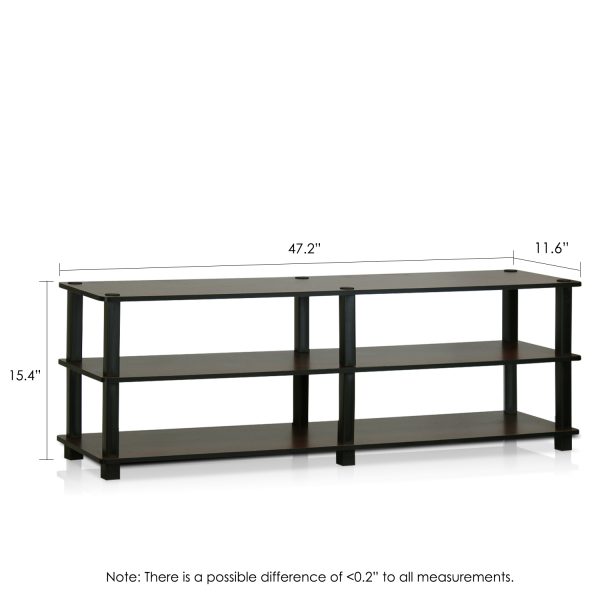Furinno Furinno Turn-S-Tube No Tools 3-Tier Entertainment TV Stands