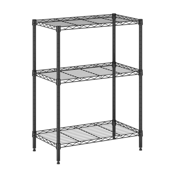 furinno Furinno Wayar 3-Tier Metal Storage Shelf Rack 23 x 13 x 30