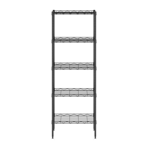 Furinno Furinno Wayar 5-Tier Metal Storage Shelf Rack 17 X 12 X 48