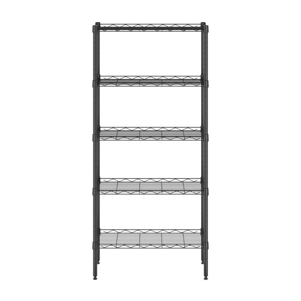 Furinno Furinno Wayar 5-Tier Metal Storage Shelf Rack 21 X 12 X 48