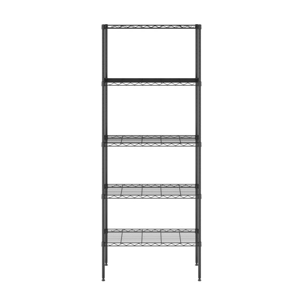 Furinno Furinno Wayar 5-Tier Metal Storage Shelf Rack 24 X 14 X 60