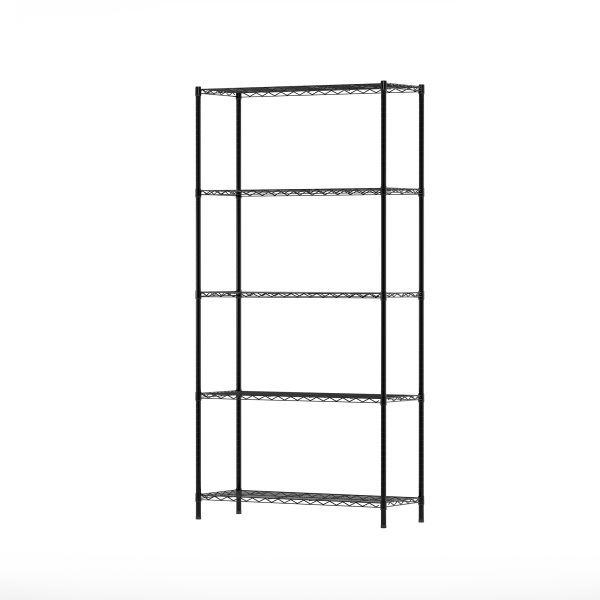 furinno Furinno Wayar 5-Tier Metal Storage Shelf Rack 36 x 14 x 72