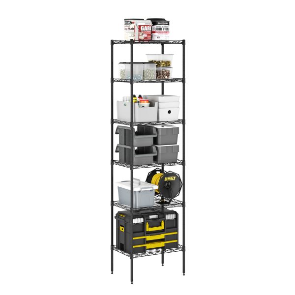 Furinno Furinno Wayar 6-Tier Metal Storage Shelf Rack 17 X 12 X 64