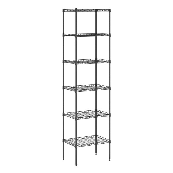 furinno Furinno Wayar 6-Tier Metal Storage Shelf Rack 17 x 12 x 64