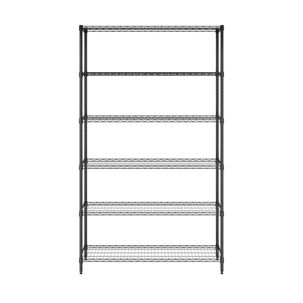 Furinno Furinno Wayar 6-Tier Metal Storage Shelf Rack 42 X 16 X 72