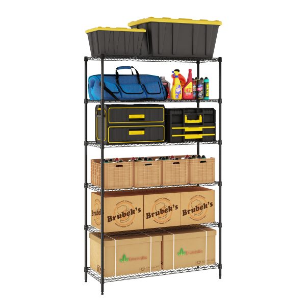 Furinno Furinno Wayar 6-Tier Metal Storage Shelf Rack 42 X 16 X 72