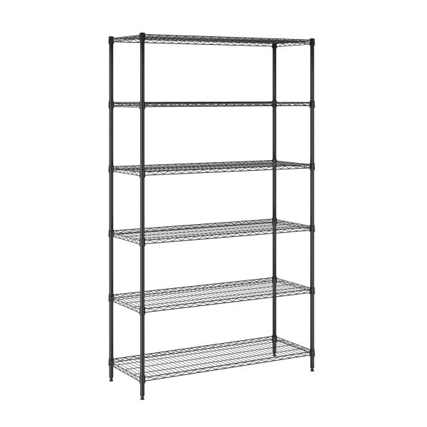 furinno Furinno Wayar 6-Tier Metal Storage Shelf Rack 42 x 16 x 72