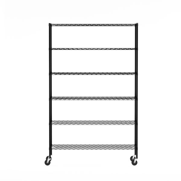 Furinno Furinno Wayar 6-Tier Metal Storage Shelf Rack 48 X 18 X 78