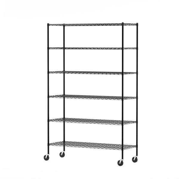 furinno Furinno Wayar 6-Tier Metal Storage Shelf Rack 48 x 18 x 78