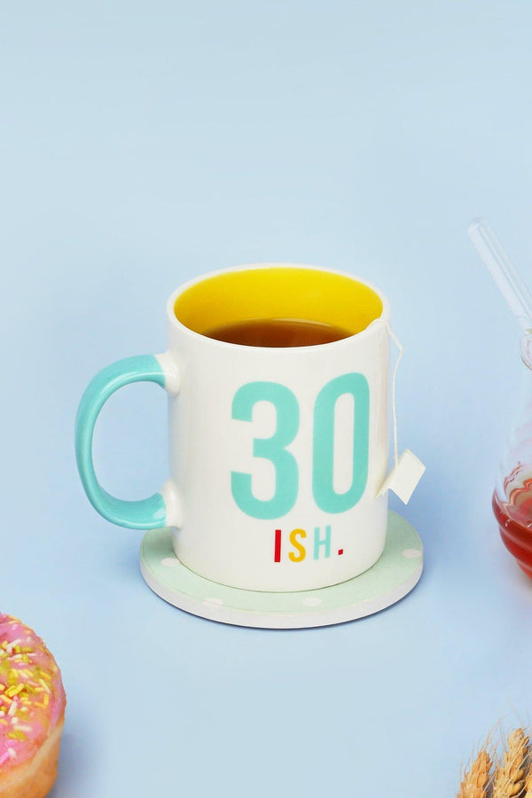 g decor 30ish Coffee Mug Funny 30th Birthday Cup Officially in the ‘I Stopped Counting’ Club White