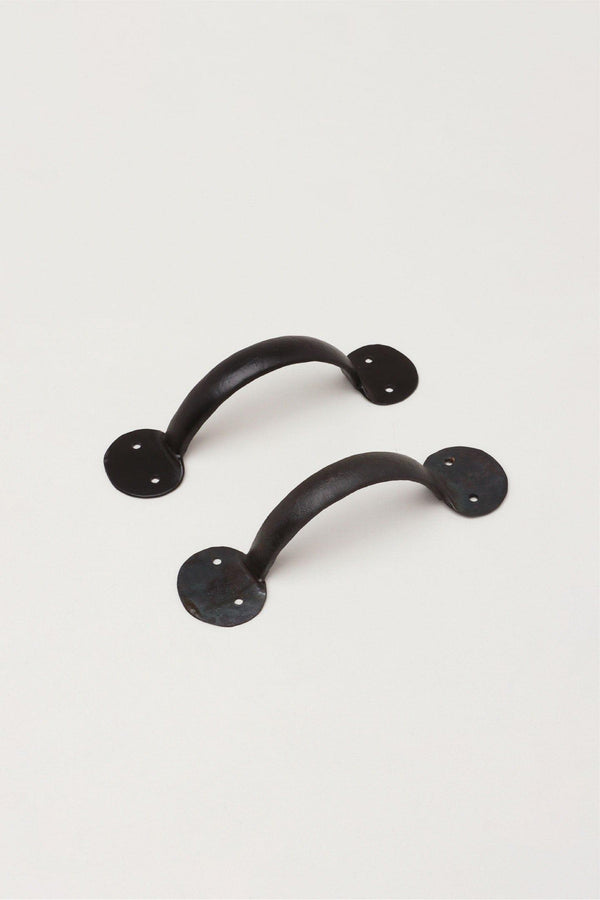 g decor 6" Coinbase Hand Forged Pull Handles in Beeswax and Black Finish Beeswax