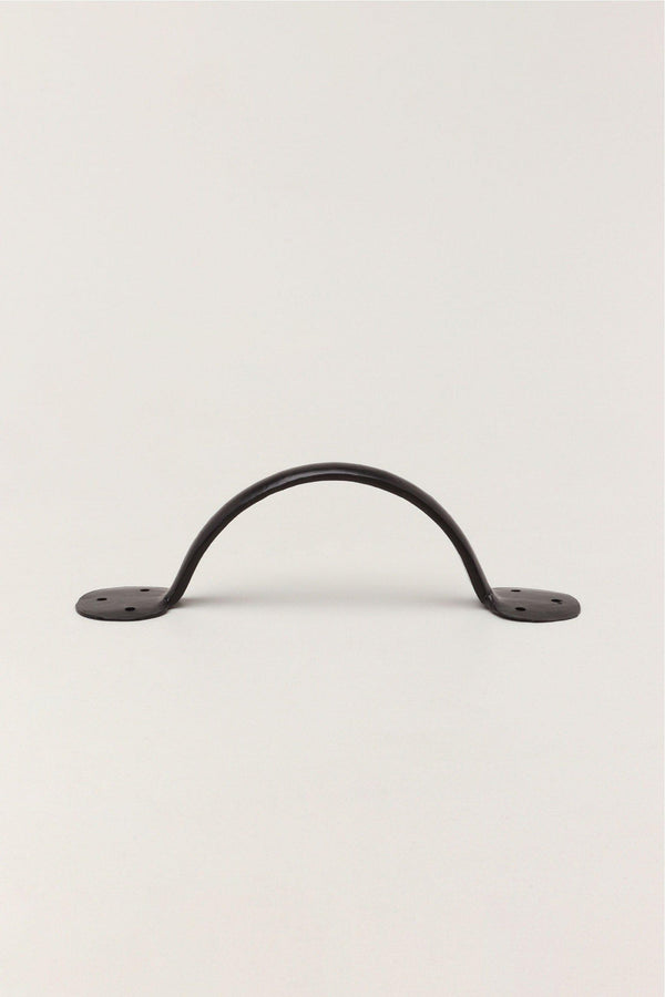 G Decor 8" Coinbase Hand Forged Pull Handles In Beeswax And Black Finish Beeswax