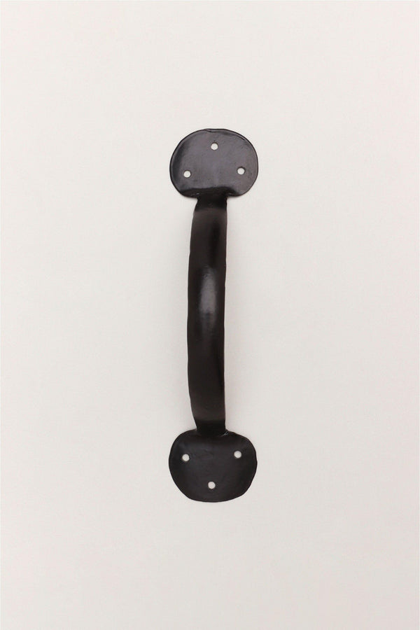 G Decor 8" Coinbase Hand Forged Pull Handles In Beeswax And Black Finish Beeswax