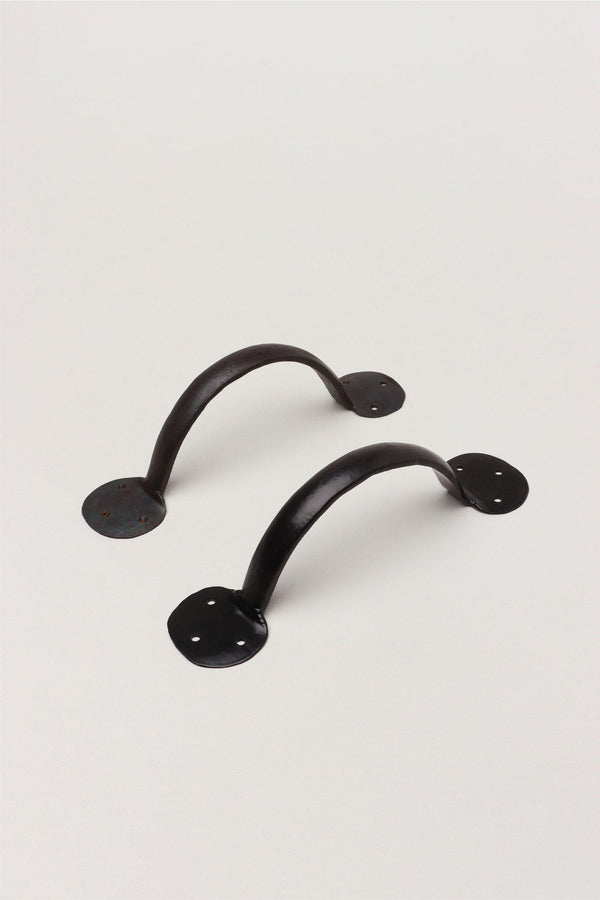 g decor 8" Coinbase Hand Forged Pull Handles in Beeswax and Black Finish Beeswax