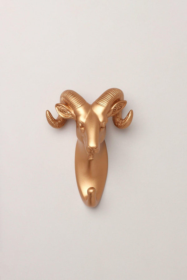 G Decor Animal Bronze Gold Wall Hooks Wildlife Coat & Towel Holders For Wall Décor Deer