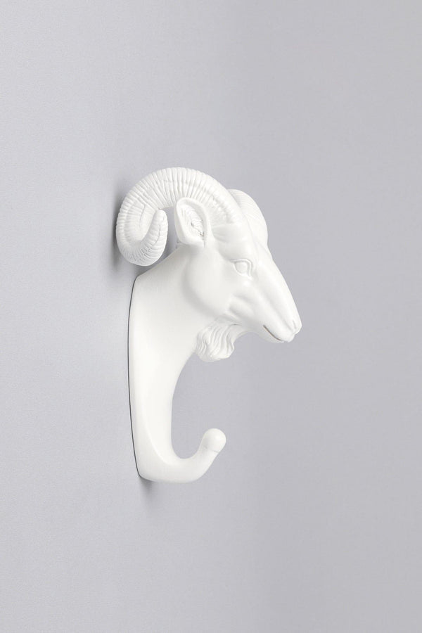 G Decor Animal White Wall Hooks Wildlife Coat & Towel Holders For Wall Décor Deer