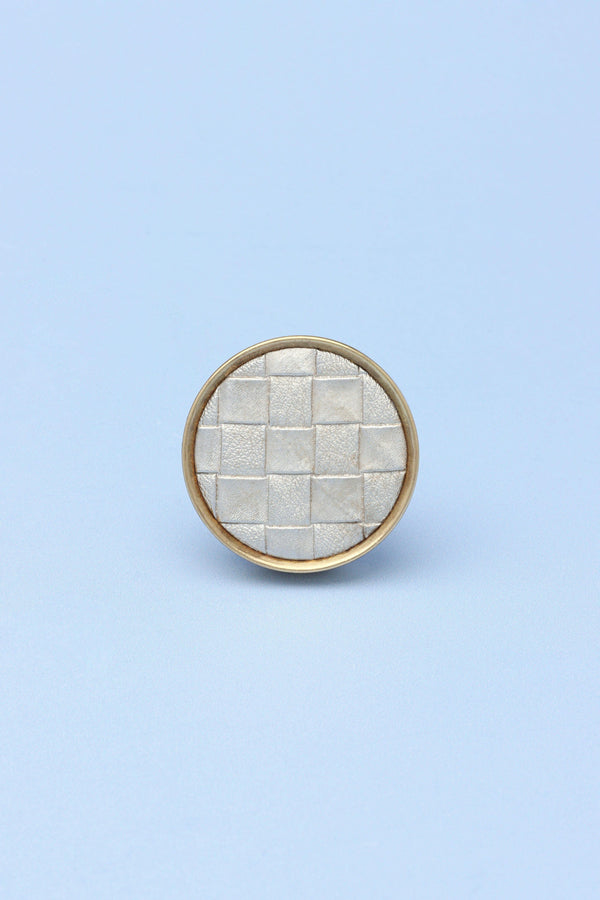 G Decor Attraente Brass Round Circular Detailed Pull Knob Honey Comb