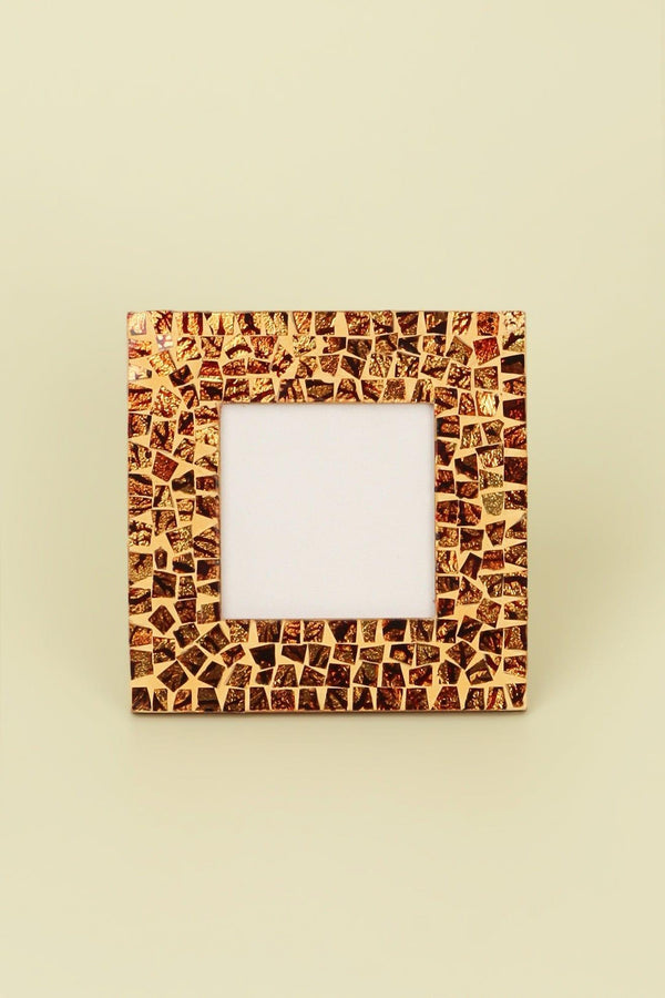 G Decor Canyon Handmade Glass Mosaic Photo Frame Rustic Earth Spirit Picture Display Small