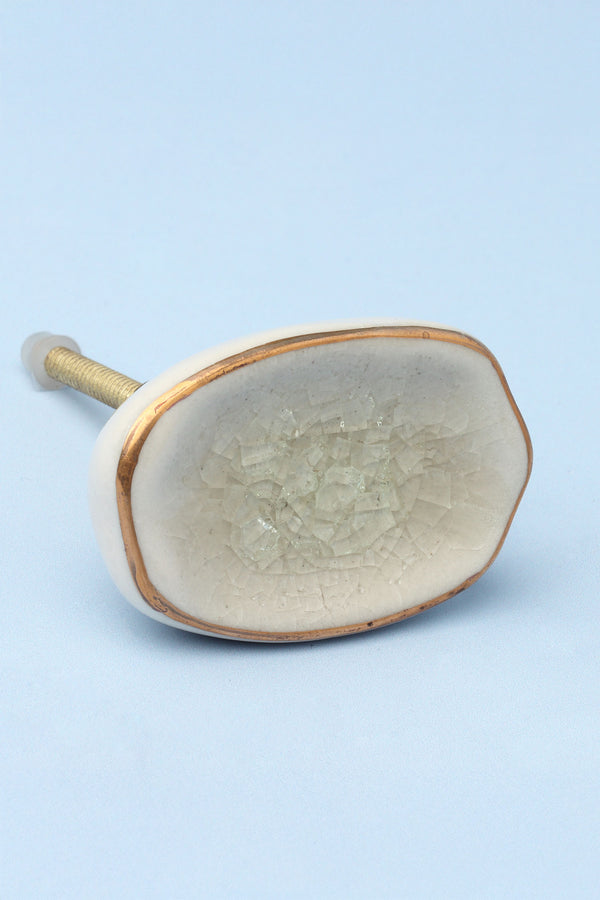 G Decor Capri Handmade & Handpainted Ceramic Door Knobs Cupboard Drawer Pull Door Handles Green