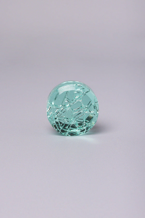 G Decor Cascadia Aurora Crystal Crackle Mirror Glass Pull Knob Light Edition Pink