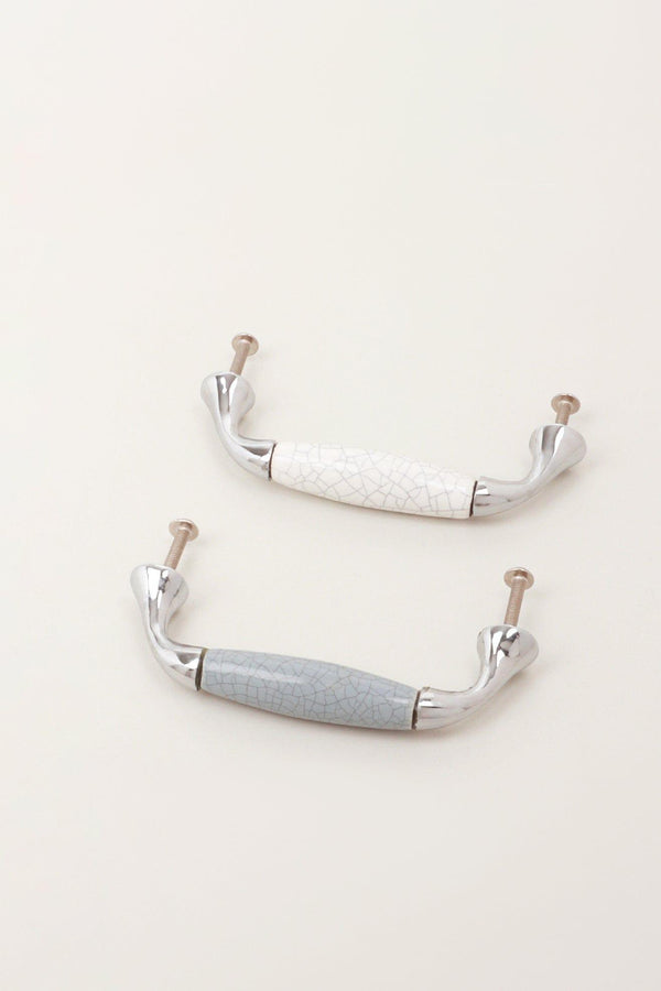 G Decor Crackle Ceramic Door Handles Cupboard Pulls Handles
