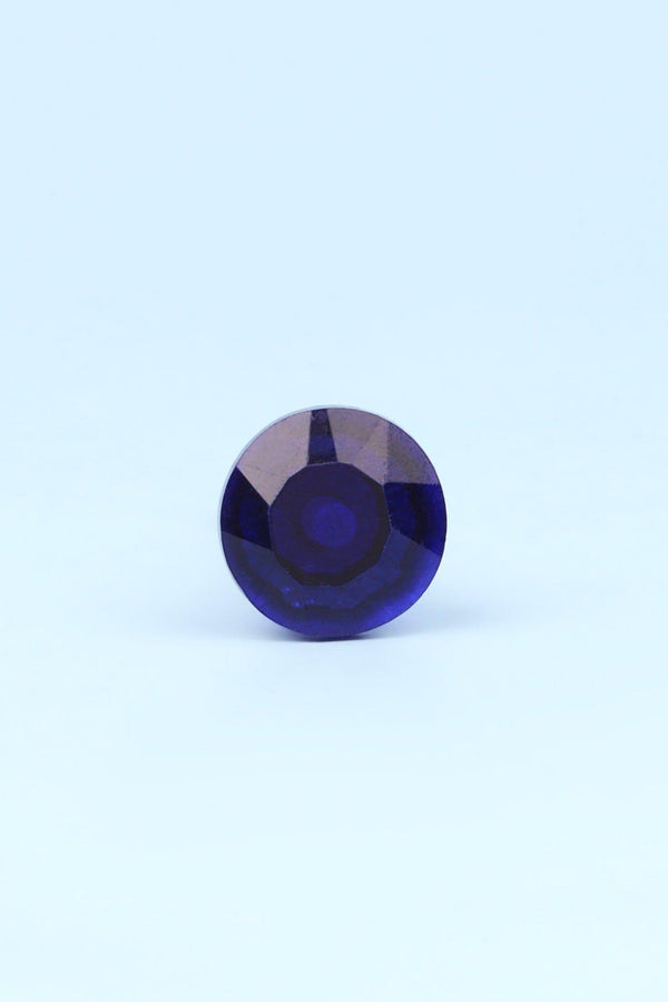 G Decor Crystal Handcrafted Coloured Faceted Glass Cupboard Door Knob Handle (22mm) Purple